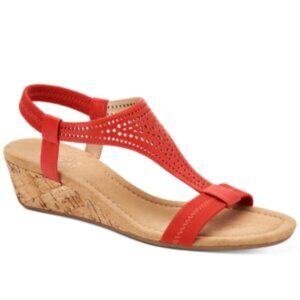 Alfani Red Wedge Sandals